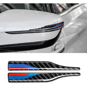 2PCS Universal Rearview Mirror Protector Sticker Anti Collision Strips Carbon Fiber Decal Trim fits for BMW X1 X2 X3 X4 X5 X6 1 2 3 4 5 6 7 Series Accessories in Saudi Arabia