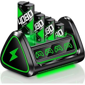 4x5520mWh Controller Battery Pack for X-Series X/S, DXKK Rechargeable Battery for X1/One S/One X/One Elite Controller Charger Batteries in Saudi Arabia