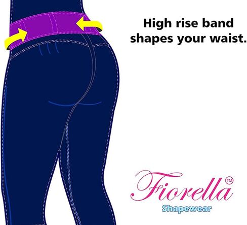 Fiorella Shapewear Butt Lifter Women Jeans High Rise Waist Push Up Black Levanta Cola Pantalones Colombianos 516BB in Saudi Arabia