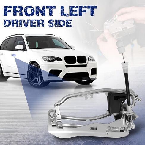 حامل مقبض الباب الخارجي، جانب السائق الخلفي الأيسر، متوافق مع BMW X5 E53 2000-2006، استبدل OE 51228243635 in Saudi Arabia
