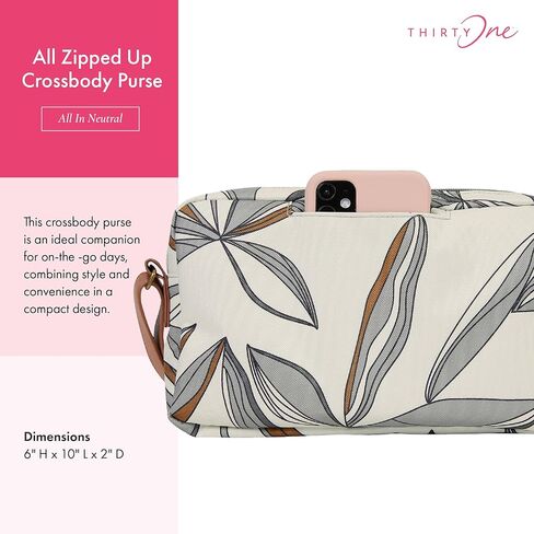 THIRTY-ONE Gifts جميعها محفظة كروس بسحاب، حقيبة كروس بسحاب علوي للنساء in Kuwait