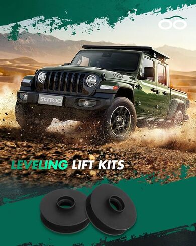 SCTIOO 2 "مجموعة الفواصل الفولاذية للمستوى الخلفي لـ 2014-2022 لدودج لرام 2500 2WD 4WD in Saudi Arabia