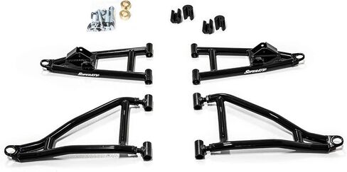 SuperATV 2 "Forward Offset A Arms لـ 2021-2022 Polaris Ranger XP 1000 / Crew - انظر الإعداد | تناسب إطارات تصل إلى 32 بوصة | مصدات الصدمات الأمامية والخلفية | أنابيب مقاس 1.25 بوصة أكبر بنسبة 25% من المخزون in Saudi Arabia