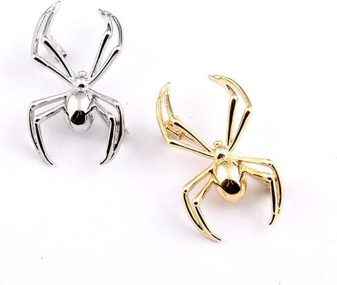 Personalized Spider Lapel Brooch Pin Cute Animal Collar Pins Clip Sweater Scarves Banquet Badges Brooches Pins Punk Jewelry Gifts for Women Girls Men Halloween in Saudi Arabia