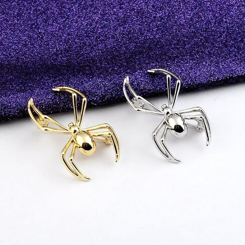 Personalized Spider Lapel Brooch Pin Cute Animal Collar Pins Clip Sweater Scarves Banquet Badges Brooches Pins Punk Jewelry Gifts for Women Girls Men Halloween in Saudi Arabia