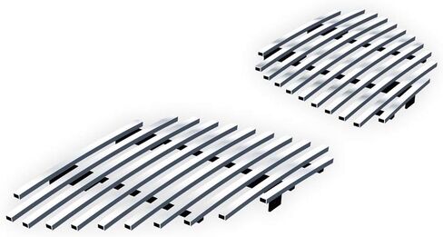 APS Compatible with Pontiac G6 2005-2009 Main Upper Stainless Steel Chrome Polished 8x6 Horizontal Billet Front Grill Grille Insert S18-S85158P in Saudi Arabia
