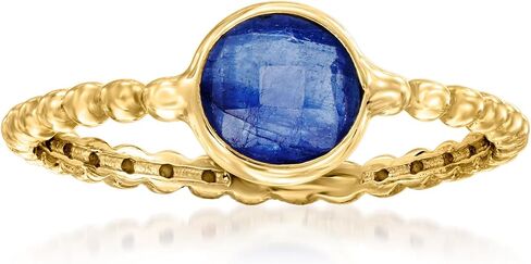 Ross-Simons 1.00 Carat Sapphire Beaded Ring in 14kt Yellow Gold in Saudi Arabia