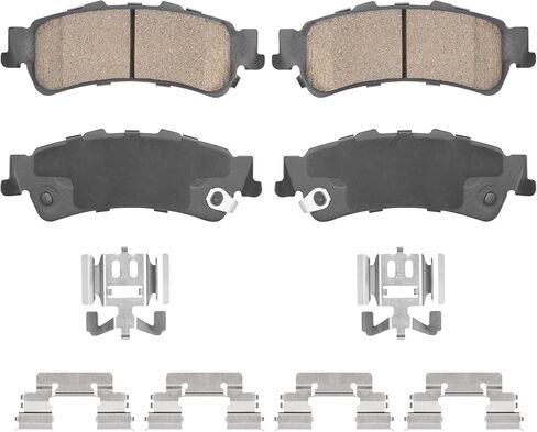Rear Ceramic Brake Pads Set for Chevy Silverado 1500 for GMC Sierra 1500 1999-2006, Suburban 1500 5.3L, Tahoe Yukon 00-01, for GMC Safari 03-05, for Cadillac DeVille 00-05, DTS 06-11, 4PCS in Saudi Arabia