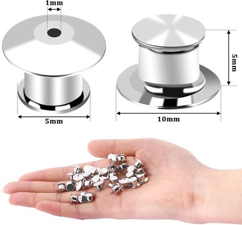 DECYOOL 30PCS Metal Locking Pin Backs, Pin Keepers Clasp Pin Backs Locking Buckles for Brooch DIY Crafts Badges Enamel Lapel Needles Pin Lock in Kuwait