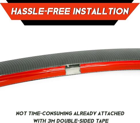 Trunk Rear Spoiler Compatible with 2007-2013 BMW E92 3 Series 325i 328i 335i 335i Xdrive M3 2 Door Coupe Carbon Fiber Black M4 Style Trunk Spoiler Wing in Saudi Arabia