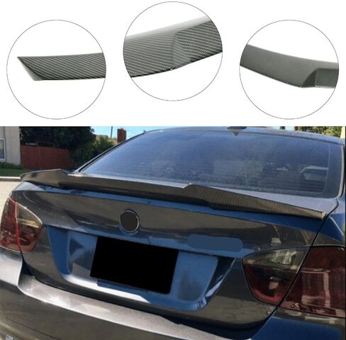 Trunk Rear Spoiler Compatible with 2007-2013 BMW E92 3 Series 325i 328i 335i 335i Xdrive M3 2 Door Coupe Carbon Fiber Black M4 Style Trunk Spoiler Wing in Saudi Arabia