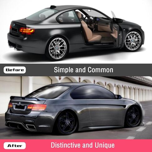 Trunk Rear Spoiler Compatible with 2007-2013 BMW E92 3 Series 325i 328i 335i 335i Xdrive M3 2 Door Coupe Carbon Fiber Black M4 Style Trunk Spoiler Wing in Saudi Arabia