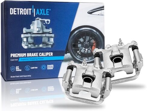 Detroit Axle - Rear Disc Brake Calipers w/Brackets Replacement for 2007-2019 Nissan Sentra, 2011-2017 Juke, 2007-2010 Tiida - 2pc Set in Saudi Arabia