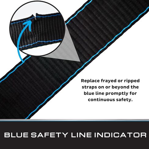 Tie Down | 13995-BLK Retractable Straps | (2) 2"x43" Retractable Boat Transom Straps | Self-Storing Watercraft Tie-Downs in Saudi Arabia