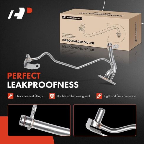 A-Premium Turbocharger Right Lower Turbocharger Oil Line Compatible with Ford F-150, Expedition 2016-2017, Transit-150, Transit-250, Transit-350 2017-2023 & Lincoln Navigator 2016-2017, 3.5L in Saudi Arabia