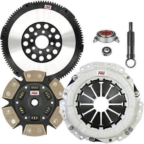 ClutchMaxPRO Performance Stage 3 Clutch Kit with Chromoly Flywheel Compatible with 2000-2005 Toyota Celica 2005-2006 Corolla 2003-2008 Matrix 2003-2006 Pontiac Vibe (CP16080HDCLSF-ST3) in Saudi Arabia