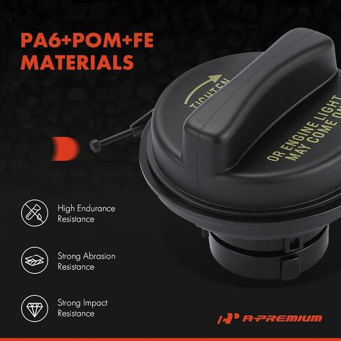 A-Premium Fuel Tank Filler Cap Compatible with Ford F-150 Heritage, F-250 F-350 F-450 F-550 Super Duty, F-53 Motorhome Chassis, Expedition, E-150 Econoline Club Wagon, E-250 E-350 Econoline in Saudi Arabia