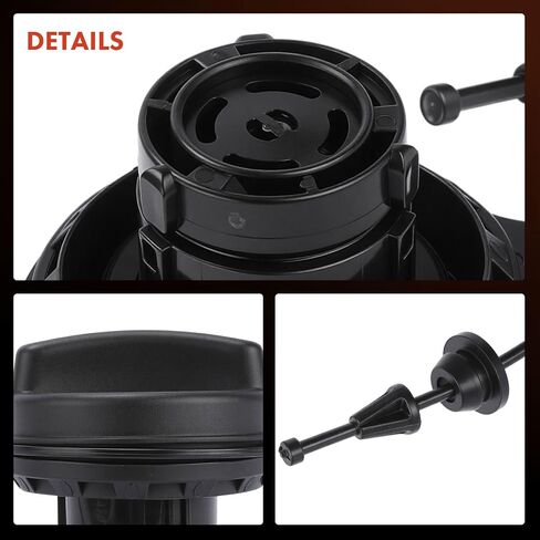 A-Premium Fuel Tank Filler Cap Compatible with Ford F-150 Heritage, F-250 F-350 F-450 F-550 Super Duty, F-53 Motorhome Chassis, Expedition, E-150 Econoline Club Wagon, E-250 E-350 Econoline in Saudi Arabia