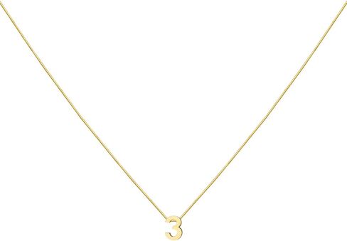Number Necklace for Women Dainty 14K Gold Plated Number Pendant Necklace Personalized Jewelry Football Basketball Baseball Gift in Kuwait