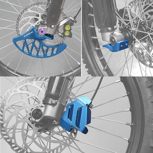 NICECNC Black Front Brake Caliper Guard & Front Brake Disc Guard Compatible with Surron Light bee X/S/ L1E Compatible with Segway X160 X260 See Fitment in Saudi Arabia