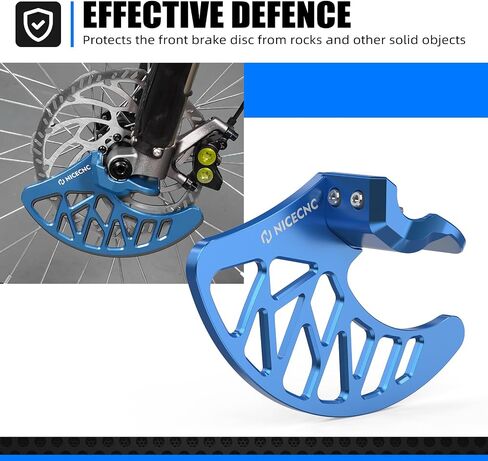 NICECNC Black Front Brake Caliper Guard & Front Brake Disc Guard Compatible with Surron Light bee X/S/ L1E Compatible with Segway X160 X260 See Fitment in Saudi Arabia