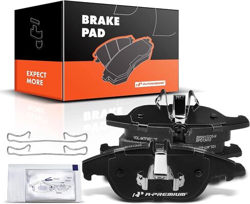 A-Premium Rear Ceramic Disc Brake Pads Set Compatible with Select Mercedes-Benz Models - C230 2008-2009, C250 2010-2015, C300/C350 2008-2014, E350 2010-2014, E400 2017, GLK250 2013-2015, GLK350, E550 in Saudi Arabia
