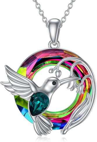 Dragonfly Necklace 925 Sterling Silver Dragonfly/Sunflower Bee Pendant Necklace Dragonfly with Blue Circle Crystal Dragonfly Jewelry Gifts as Holiday Christmas Gifts for Women in Kuwait