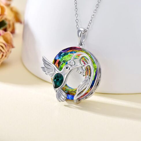 Dragonfly Necklace 925 Sterling Silver Dragonfly/Sunflower Bee Pendant Necklace Dragonfly with Blue Circle Crystal Dragonfly Jewelry Gifts as Holiday Christmas Gifts for Women in Kuwait