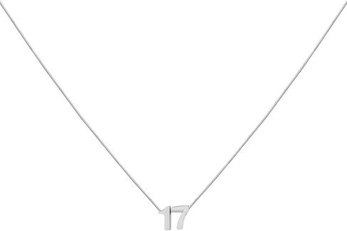 Number Necklace for Women Dainty 14K Gold Plated Number Pendant Necklace Personalized Jewelry Football Basketball Baseball Gift in Kuwait