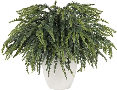 HOHOTIME 30 جهاز كمبيوتر شخصى ينبع الصنوبر الاصطناعي، عيد الميلاد شجرة الصنوبر يختار، فو الخضرة ينبع فروع للمزهرية، الصنوبر وهمية ينبع الديكور، أغصان الصنوبر فو لشجرة إكليل إكليل المنزل DIY ديكور عيد الميلاد in Kuwait