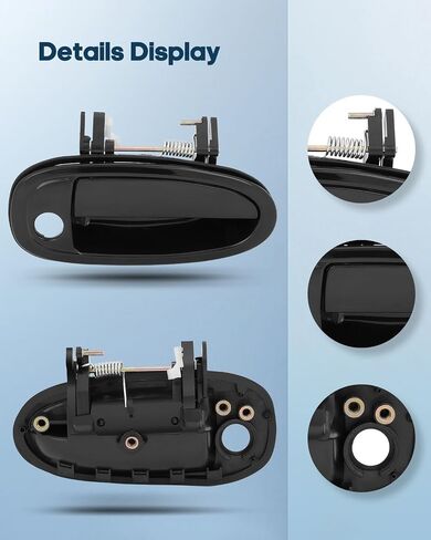 ECCPP Exterior Door Handle 1995-1999 for Toyota for Avalon Outer Replacement Front Passenger Right Door Handle 1pc Black 69210AC010C0 in Saudi Arabia