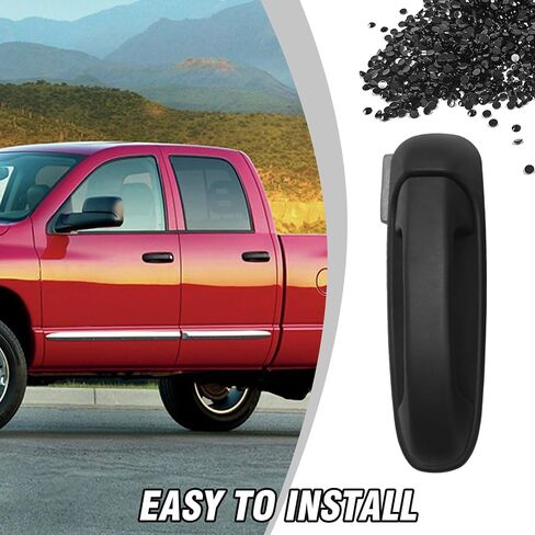 4Pcs 55275948AB Exterior Door Handle, Replacement for Dodge Ram 1500 2500 3500 2002-2009, Replaces 55275684AB 55275685AB (Black) in Saudi Arabia