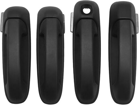 4Pcs 55275948AB Exterior Door Handle, Replacement for Dodge Ram 1500 2500 3500 2002-2009, Replaces 55275684AB 55275685AB (Black) in Saudi Arabia
