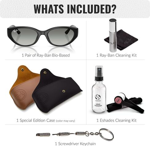 نظارات شمسية Ray-Ban RB4457D BIO-BASED ذات شكل دائري مربع للرجال والنساء مع مجموعة نظارات RAYBAN الرسمية in Kuwait