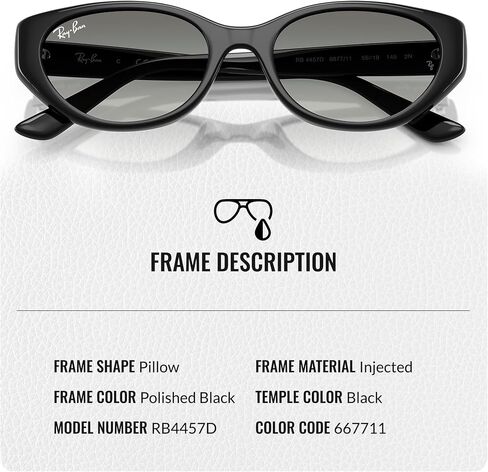 نظارات شمسية Ray-Ban RB4457D BIO-BASED ذات شكل دائري مربع للرجال والنساء مع مجموعة نظارات RAYBAN الرسمية in Kuwait