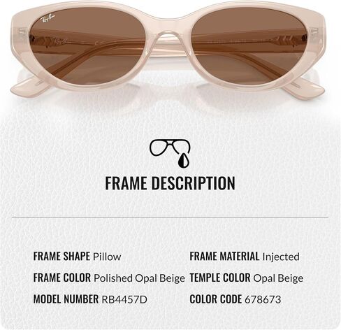 نظارات شمسية Ray-Ban RB4457D BIO-BASED ذات شكل دائري مربع للرجال والنساء مع مجموعة نظارات RAYBAN الرسمية in Kuwait
