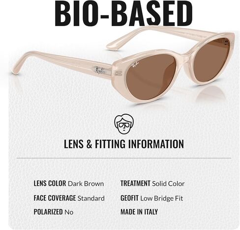 نظارات شمسية Ray-Ban RB4457D BIO-BASED ذات شكل دائري مربع للرجال والنساء مع مجموعة نظارات RAYBAN الرسمية in Kuwait