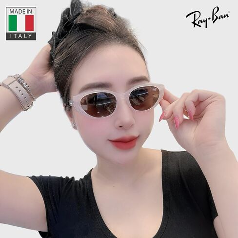 نظارات شمسية Ray-Ban RB4457D BIO-BASED ذات شكل دائري مربع للرجال والنساء مع مجموعة نظارات RAYBAN الرسمية in Kuwait