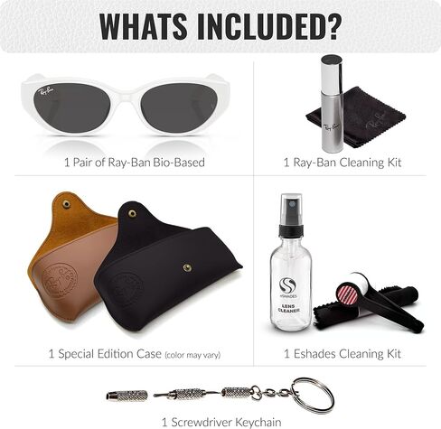 نظارات شمسية Ray-Ban RB4457D BIO-BASED ذات شكل دائري مربع للرجال والنساء مع مجموعة نظارات RAYBAN الرسمية in Kuwait