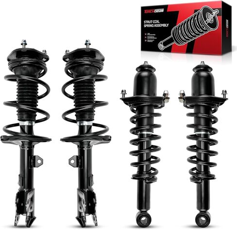 Torchbeam Complete 4 Piece Suspension Kit Struts and Shocks Assembly for Toyota Corolla 2009-2013, Front and Rear Left and Right, Complete OEM Replacement, Smooth Quiet Ride, Improved Ride Comfort in Kuwait