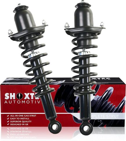 Shoxtec Rear Pair Complete Strut Assembly Replacement for 2009-2013 TOYOTA Corolla Coil Spring Assembly Shock Absorber Kits Repl. Part no.172599L 172599R in Kuwait