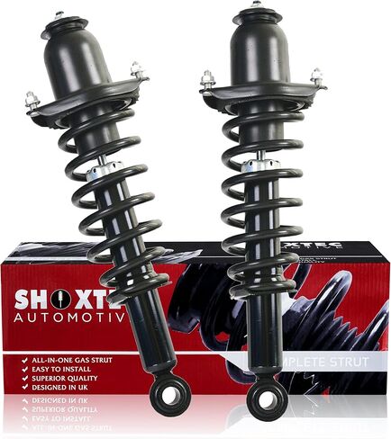 Shoxtec Rear Pair Complete Strut Assembly Replacement for 2009-2013 TOYOTA Corolla Coil Spring Assembly Shock Absorber Kits Repl. Part no.172599L 172599R in Kuwait