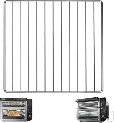 Air Fryer Rack for Ninja Foodi 10 in 1 SP101 Digital Air Fryer Countertop Oven, 13.4''*13.4'' Stainless Steel Air Fryer Accessories Roasting Steamer Grill Racks Baking Tray，Dishwasher safe in Saudi Arabia