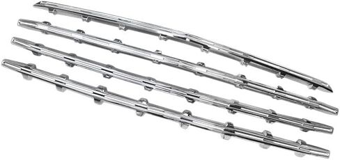 Snap On Front Grill Grille Cover Compatible with 2019 2020 2021 2022 Chevy Chevrolet Silverado 1500 LT RST Bumper Grill Insert Overlay Molding Trim Chrome 4PCS in Saudi Arabia