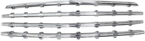 Snap On Front Grill Grille Cover Compatible with 2019 2020 2021 2022 Chevy Chevrolet Silverado 1500 LT RST Bumper Grill Insert Overlay Molding Trim Chrome 4PCS in Saudi Arabia