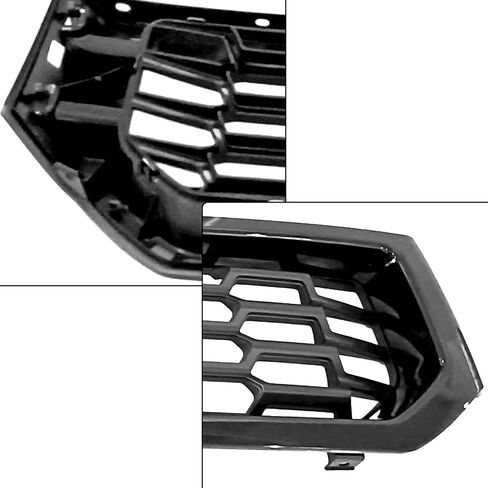 PartsFlow For 2012 2013 2014 Honda Ridgeline Front Bumper Grille Grill Assembly Gloss Black in Saudi Arabia