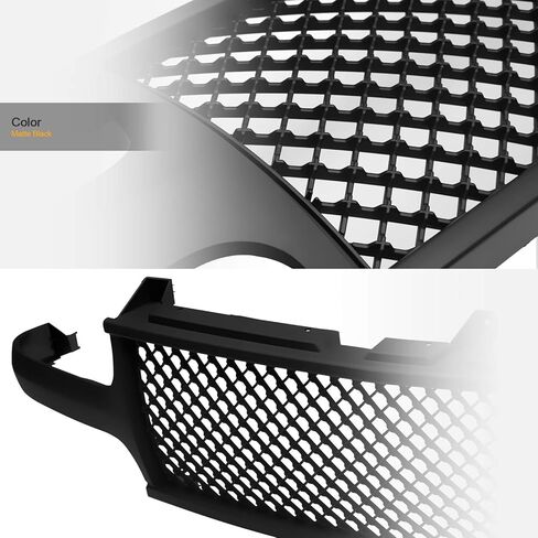Stehlen 642167821946 متوافق مع 1999-2002 Chevy Silverado 1500 2500/2000-2006 Tahoe Suburban شبكة غطاء أمامي شبكي - أسود غير لامع in Kuwait