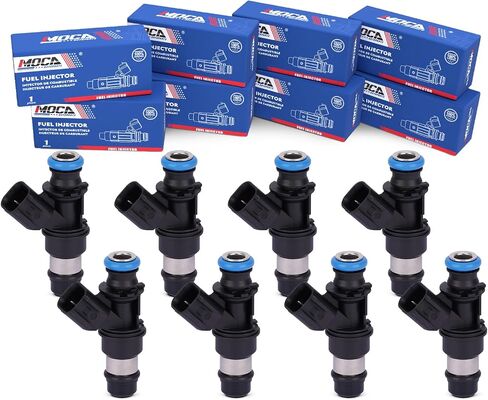 MOCA 8Pcs Fuel Injectors Fit 05-07 for Buick Rainier 5.3L & 07-08 for Cadillac Escalade ESV 6.2L & 07-09 for Chevrolet Tahoe 4.8L & 07-09 for GMC Yukon XL 1500 5.3L & 05-09 for Saab 9-7x 5.3L in Saudi Arabia