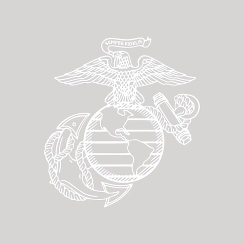 United States Marine Corps Design Car Bumper Sticker, Weather Resistant Vinyl Decal for car, Laptop, Window, Tank - 12 Inches in Saudi Arabia