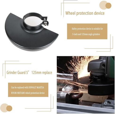 5 بوصة 125 مللي متر زاوية المطاحن عجلة الحرس ل ديوالت بوش ماكيتا XAG04T XAG04Z XAG09Z XAG11Z RYOBI METABO استبدال in Saudi Arabia
